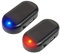 2 Stück Alarmanlage Auto, Solar Power Dummy Alarm LED Diebstahl Blinken, Alarmanlage Diebstahlsicherung, für Auto Sicherheitssystem, Dummy Anti-diebstahl Blinklampe(Rot und Blau)