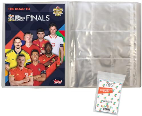 Bundle mit Topps - Road to 2022 UEFA Nations League - 1 Leere Sammelmappe + Exklusive Collect-it Hüllen