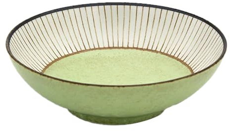 Starry Mart Minoyaki Wabi Tokusa Small Bowl – Traditional Japanese Ceramic Dish Ø14cm | H4cm (Green)