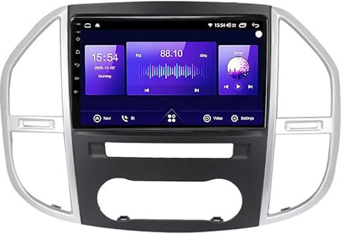ALOEU Car Multimedia Autoradio Doppeldin Radio Mit Navigation Für Benz Vito 3 W447 2014-2020 Einfügen Und Verwenden Navigationsgeräte GPS Car Video Player Steering Wheel Control