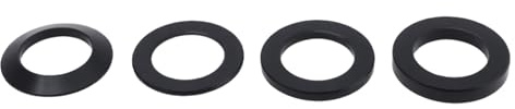EMSea Lot de 4 Rondelles Plates en Alliage d'aluminium pour Axe Traversant de V¨¦lo M12 pour Ajuster La Longueur de l'axe Traversant
