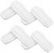 LIFKICH 8Pcs Power Strip Organizer Adhesive Fixator for Wall Mounting Easy Install Socket Holder for Smooth Surfaces White