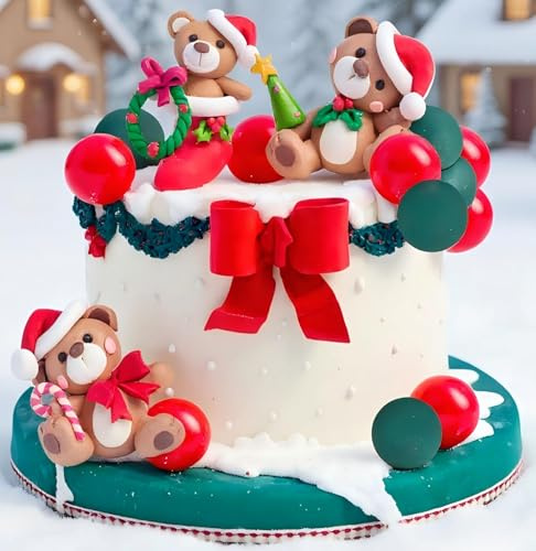 Weihnachts Bär Kuchen Dekoration Weihnachtskuchen Dekoration Bär | Weihnachts Bär Kuchen Dekoration Weihnachtskuchen Dekoration Bär Weihnachtsdekoration Weihnachtsdekoration für Weihnachten