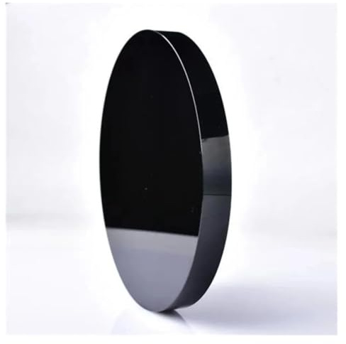 VWWJCCRO Assiette ronde en obsidienne noire de 15 cm, décoration d'intérieur, cadeau avec étagère