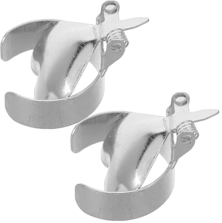 MAGICLULU Spegnicandele a Cuore in Metallo 2 Pezzi per Candele Profumate | Argento, Robusto e Resistente al Calore, Evita Braci sullo Stoppino, Accessorio Decorativo per Piccole Cere