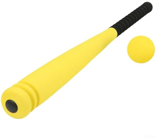 Ensemble de Batte de Baseball en Mousse pour Les Tout-Petits avec Balle, Batte en éponge EVA Souple de 53,3 cm pour l'entraînement des Enfants, Design léger et antidérapant pour Une Utilisation en