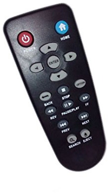 Replaced Remote Control Compatible for Western Digital WD TV Live Plus HD Media Player WDBABX0000N WDBABX0000NBK-NESN WDBG3A0000NBK