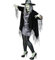 KarnevalsTeufel Weste Hexe für Damen, Spinnennetz, schwarz, Umhang, Geisterstunde, Halloween