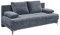 Stella Trading JENNY Bequemes Schlafsofa mit Bettkasten, Stoffbezug Anthrazit - Klappbares Sofa mit Schlaffunktion & dekorativer Steppung - 203 x 86 x 101 cm (B/H/T)