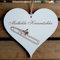 Schild Herz « Posaune » mit persönlicher Wunschgravur - Deko Dekoration Türschild Name - Instrument Orchester Konzert