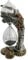 Nemesis Now Steampunk Sablier dans Une Main squelettique - Argenté, 16 cm