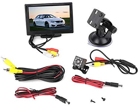 Sistemi audio stereo per auto 5 in Touch Screen Multimedia Radio Navigazione GPS Monitor LCD TFT per auto Ingresso video 2CH Autoradio Bluetooth Ricevitore radio FM con 8 LED Visione notturna Telecame