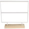 Cuque Verrückter Verkauf Ohrstecker Rack Ohrring Lagerregal, Eisen Holz Ohrring für Juweliergeschäfte Boutiquen(Two-story wrought iron frame white)