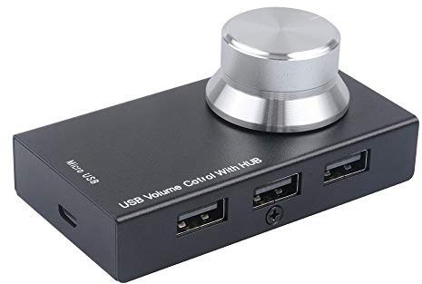 Audio Knob Multiuso USB Multimedia Volume Controller Regolatore Tablet in metallo One Key Mute Speaker Mini per computer