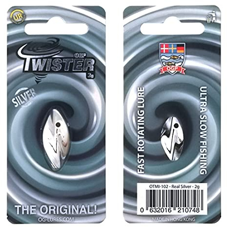 TWISTER OGP Durchlaufblinker in 2 gr. | Forellenblinker | Farbe: Real Silver