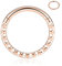 16G Daith Septum Ring Helix Clicker Nasenringe Roségold 316L Chirurgisches Stahl Klappsegment 8mm Knorpel Ohrringe Creolen Conch Piercing Schmuck Mit Fünfzackigem Stern
