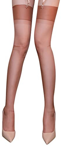 Jungerhouse Bas Femme Sexy Lingerie Porte Jarretelle Nylon Bas Ultra-Thin Au-Dessus du Genou Bas Porte-Jarretelles