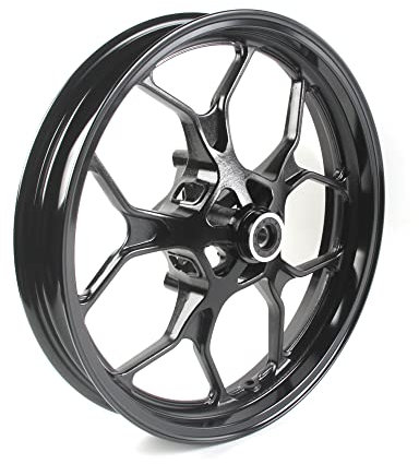 Arashi 2,75 x 17 Zoll Vorderrad Felgen Für YZF R3 R25 2015-2022 (ABS inklusive) Motorrad Zubehör YZF-R3 YZF-R25 Schwarz Glänzend 2016 2017 2018 2019 2020 2021