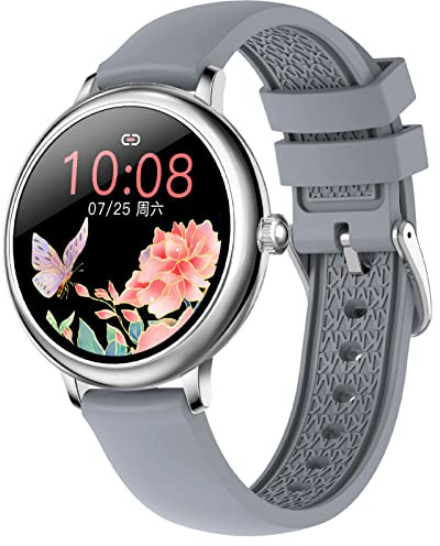 Montre Connectée Femme 2024 Appel Notification SMS, Montre Femme Connectée Smartwatch Etanche pour Android iOS, Montre Intelligente Sport 26 Fonctions Fréquence Cardiaque Podometre Calories