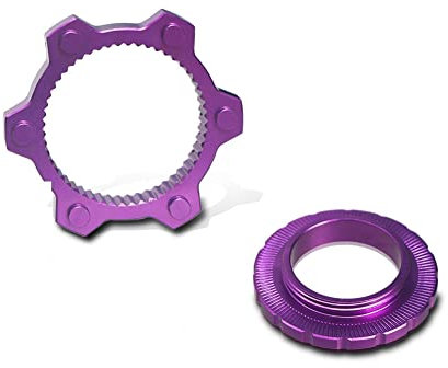 Uposao Bike Center Lock, Adattatore per Rotore del Freno a Disco in Alluminio a 6 Fori Sede di Conversione del Rotore del Freno a Disco Centrale per Mountain Bike da Bicicletta