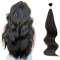 ABH AMAZINGBEAUTY HAIR Bonding Extensions Echthaar Natürliches Haar I Tip Haarverlängerungen Echtes Menschenhaar 50g Tip Fusion Haarverlängerungen #1B Off Black Soft I Tip Remy Haar 50 Stränge 45cm