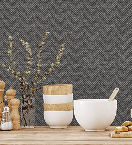 GAULAN 680979 - Papel Pintado vinílico Lavable de espigas con Textura en Relieve para Pared salón Cocina baño Dormitorio Pasillo - Rollo de 10 m x 1,06 m