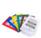 BAKI Professional Cutting Board for Kitchen/Restaurant, 45x30x1.1 cm Color-Coded(Set of 6) Plastic Chopping Board with and Without Rack (Without Rack)