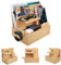 Gocokia Bamboo Docking Station per dispositivi multipli telefono portachiavi per laptop tablet portafoglio orologio supporto scrivania organizzatore scatola regalo per amico compleanno