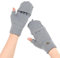 Cozylkx Halbfingerhandschuhe Mit Flip-Cover, Gestrickte Fingerlose Flip-Handschuhe, Winter-Cabrio-Flip-Top-Handschuhe Für Damen Und Mädchen