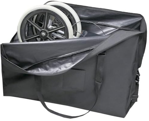 Sac de rangement pour fauteuil roulant pliable et chaise de transport – Sac à main 600D robuste pour handicapés et handicapés (94 x 33 x 76 cm (L x l x H)