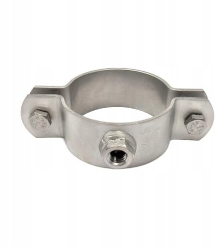 10 Stück Rohrschellen Edelstahl V2A (40-42,4-46mm) 1 ¼ Anschlußmutter mit Gewinde M8 | Schwerer Schraubrohrschellen | Rohrhalterung