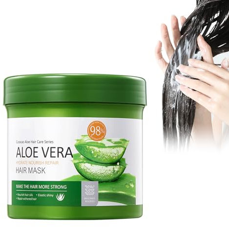 Aloe Vera Haarmaske, Haarmaske Reparieren, Keratin Haarmaske, Haarmaske Für Geschädigtes Haar, Aloe Vera Reparatur-Haarmaske, Repair Hair Mask, Pflegen Sie Das Haar, 500g