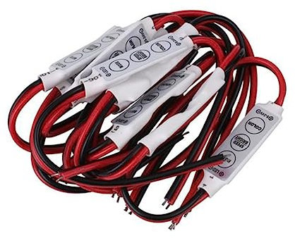 Veemoon 10er-pack 12- V Mini 3-tasten- -lichtstreifen-dimmer-controller/Aus-dimmer 8 Auto-speicher