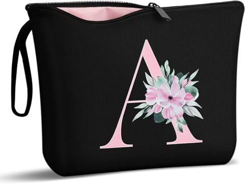 Aucuu Kosmetiktasche Damen Leinwand, Multifunktionaler Make-up-Tasche, Schminktasche, Travel Cosmetic Organizer, Groß Kapazität