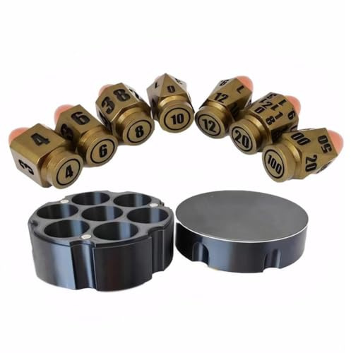 Kexpery 7-teiliges Würfel-Set aus Kunstharz, Spielwürfel mit Würfelbasis, 6-seitige Kugeln, Würfel, Pub, Unterhaltung, Spiel-Requisiten für DND-Spielzubehör