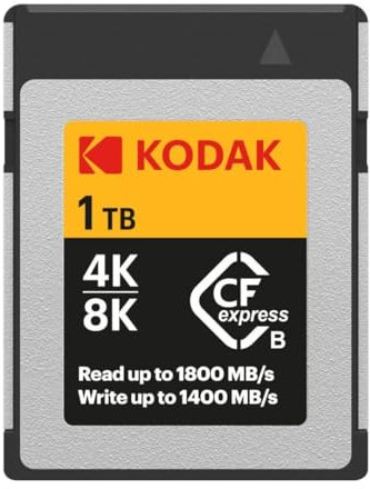 Kodak CFexpress EKMCFX1TK 1TB Read 1400MB/s Write Memory Card Type B 1800MB/s