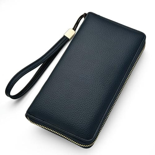 HUIWDP Portefeuilles pour Hommes Porte-Cartes de Style Long Porte-Monnaie pour Hommes Portefeuille à Fermeture éclair de Grande capacité pour Hommes