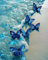 5D Diamond Painting Schmetterling Set,DIY Schmetterlings Diamant Malerei für Erwachsene & Kinder, Blauer Schmetterling Diamant Painting Bilder, Runde Steine Diamant Kunst Kit für Wanddeko (30x40cm)