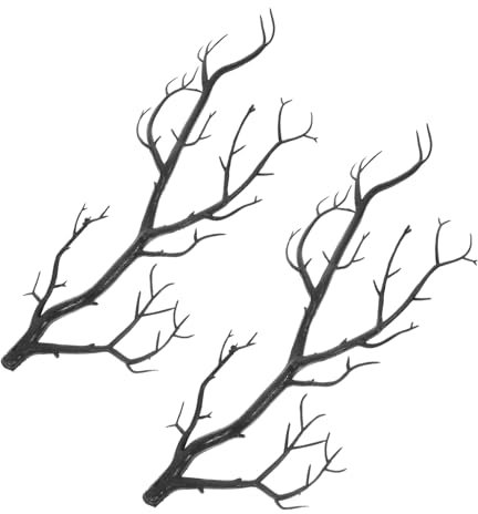 Alipis Rami Di Albero Secchi 2 Pezzi Decorazioni Per Feste Di Halloween Decorazioni Realistiche Per Piante Di Natale