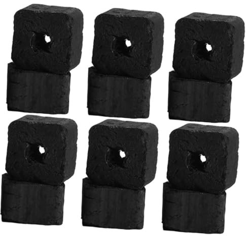 FONDOTIN Smokeless Charcoal Bbq Briquettes Charcoal for Barbecue Portable Grill Bamboo Rocks Japanese Grill for Hotdogs