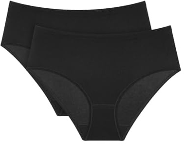 Triumph Damen Sense of Cotton Midi 2p Briefs (2er Pack)