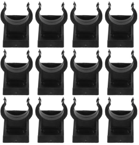 DOITOOL Clips para Zócalo de Cocina, 27mm Juegos de Plástico 12, Negro | Accesorio para Patas de Gabinete y , Ajuste de Esquina, Hogar y Tienda, Fácil Instalación y Limpieza