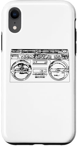 Old School Rap Ghettoblaster Retro Stil 80er Hiphop Musik Hülle für iPhone XR