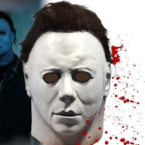 Applysu Michael Myers Maske Halloween Gruselige Michael Myers Maske 1978 Tötet Horror Cosplay Kostüm Party Requisiten