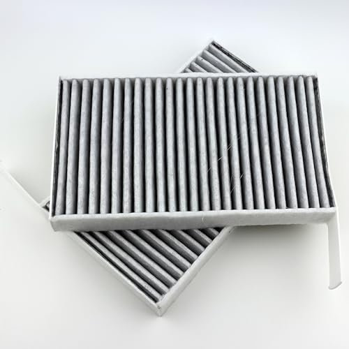 RHINORO Cabin Air Filter Set fits compatible for Tesla Model 3 & Y (2019-2025), Activated Carbon Pollen A/C, Air Conditioner Filter, Set-of-2-Pack