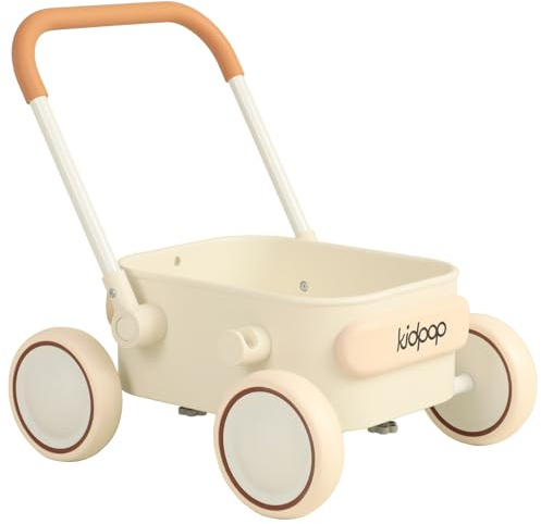 Kidpop PULA - Girello 2 in 1 con ruote (bianco)