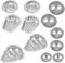 jojofuny 12 Teiliges Badesalz Kugelform Seifenformen Set Badeformen Duschseifenherstellungsform DIY Handgefertigte Seifenform Silikonform Für Selbstgemachte Seifen