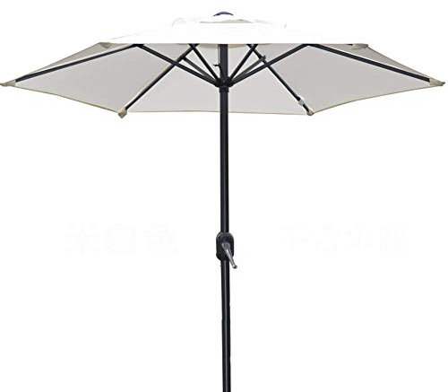 MYUYEE Parasol de terrasse de 2 m (65 pi) UV70+ Haut de Gamme avec manivelle pour Jardin pelouse terrasse arrière-Cour Piscine,