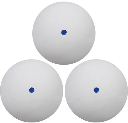 Squashbollar, 3 stycken, professionell gummisquashboll för squashklubbor, enkel röd, blå och gul prick, snabb speedball för nybörjare