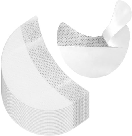 Funalix 100 Stück Lidschatten Protector Pads,Lidschatten Gel Pad,Patches Lidschatten Schablonen,Lidschattenschild zur Verhinderung von Wimpernverlängerung, Tönung und Lippen Make
